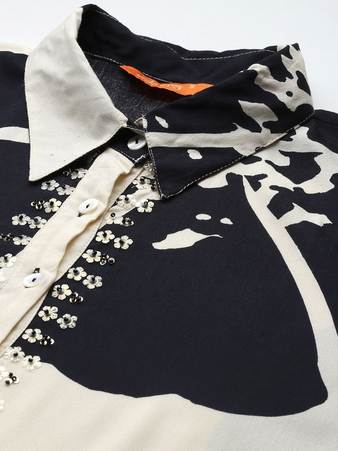 Floral Printed Sequinned Kurta with Palazzos