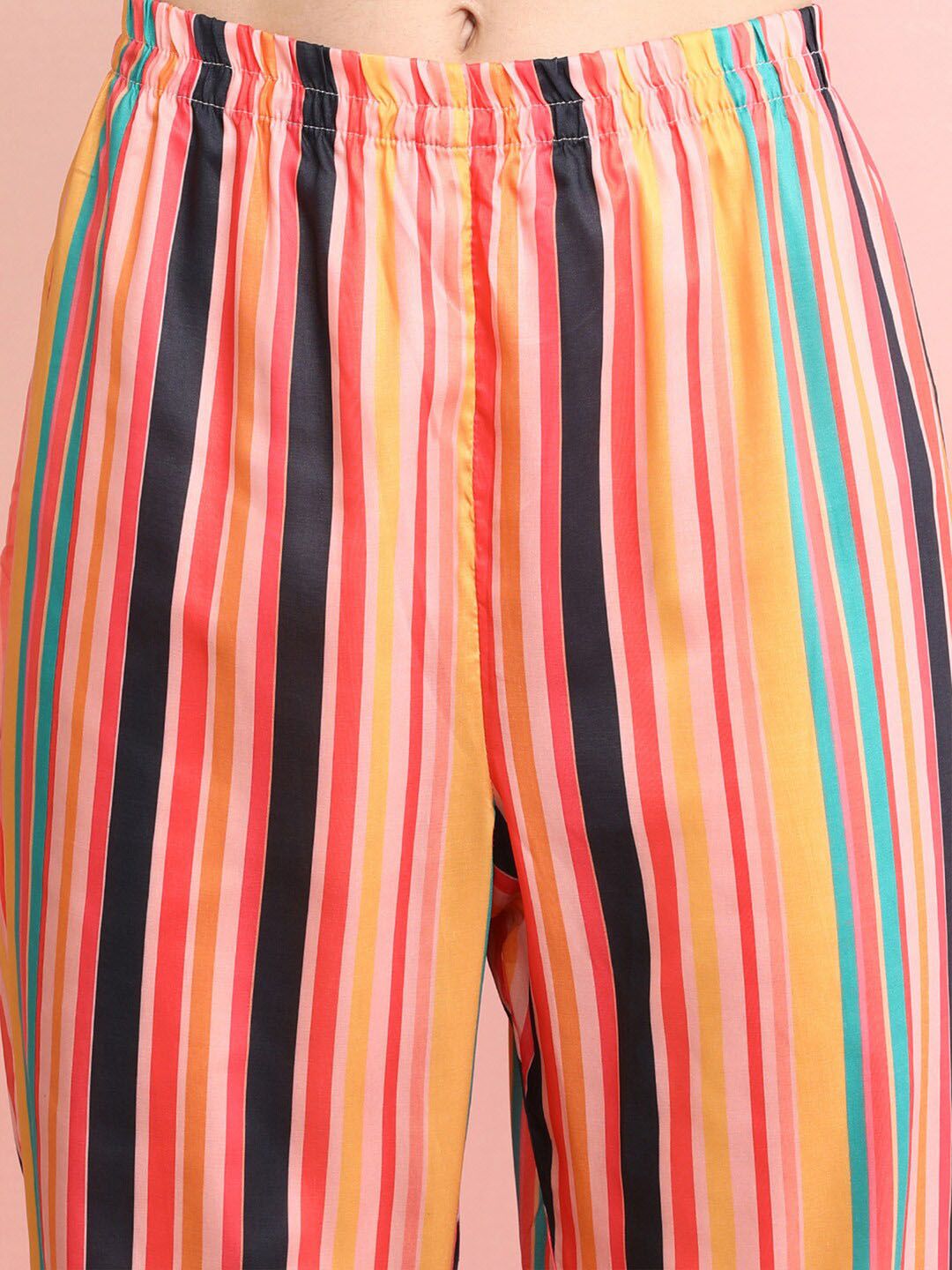 Dhiyona IE Striped Shirt With Trousers