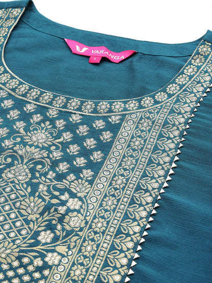 Dhiyona VA Women's Yoke Design Regular Kurta with Trousers & With Dupatta