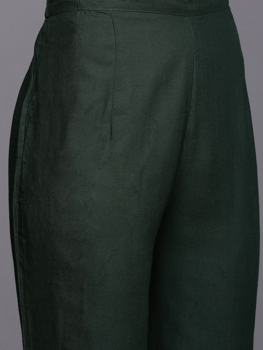 Dhiyona IE Women Green Ethnic Motifs Printed Gotta Patti Kurta with Trousers & With Dupatta
