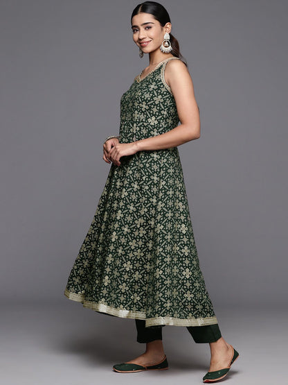 Dhiyona VA Women's Regular Sequined Kurta with Trousers & Dupatta