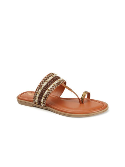 Dhiyona AK Ethnic - Embellished One Toe Flats