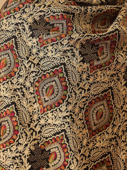 Dhiyona PA Paisley Embroidered Zari Shawl