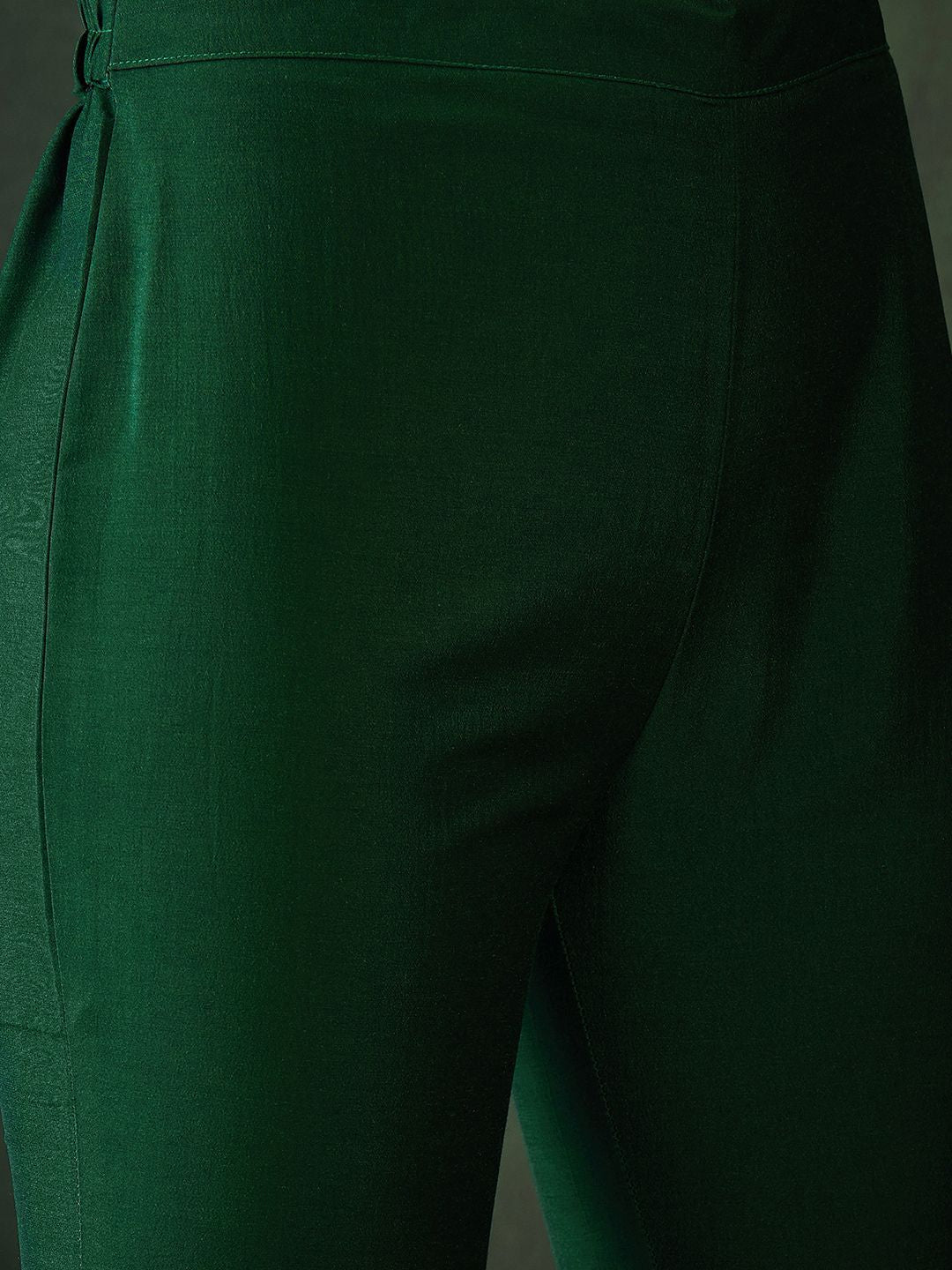 Dhiyona SN Women's Floral Embroidered Zari Sequence A Line Kurta & Trouser With Dupatta