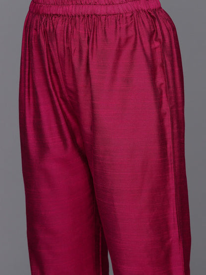 Dhiyona VA Women's Ethnic Motifs Regular Gotta Patti Kurta with Trousers & With Dupatta