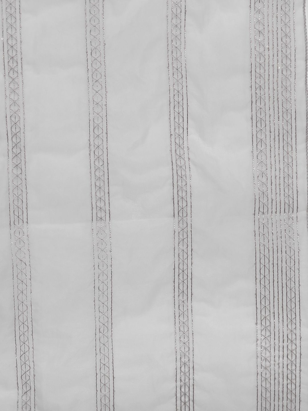 Dhiyona VA Women's Grey Floral Embroidered Thread Work Kurta with Trousers & With Dupatta