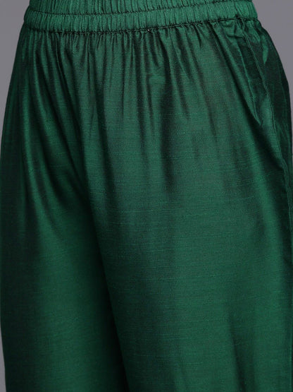 Dhiyona VA Women'sEthnic Motifs Printed Regular Sequinned Kurta with Trousers & With Dupatta