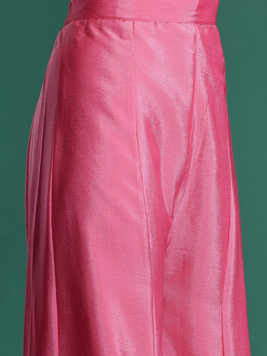 Dhiyona IE Ethnic Motifs Embroidered Panelled Sequinned Kurta With Palazzos & Dupatta