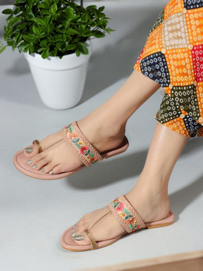 Dhiyona AK Embellished One Toe Flats