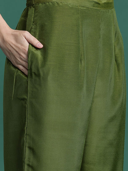 Ethnic Motifs Kurta with Trousers & Dupatta