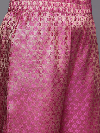 Dhiyona VA Women's Fuchsia Kurta with Trousers & With Dupatta