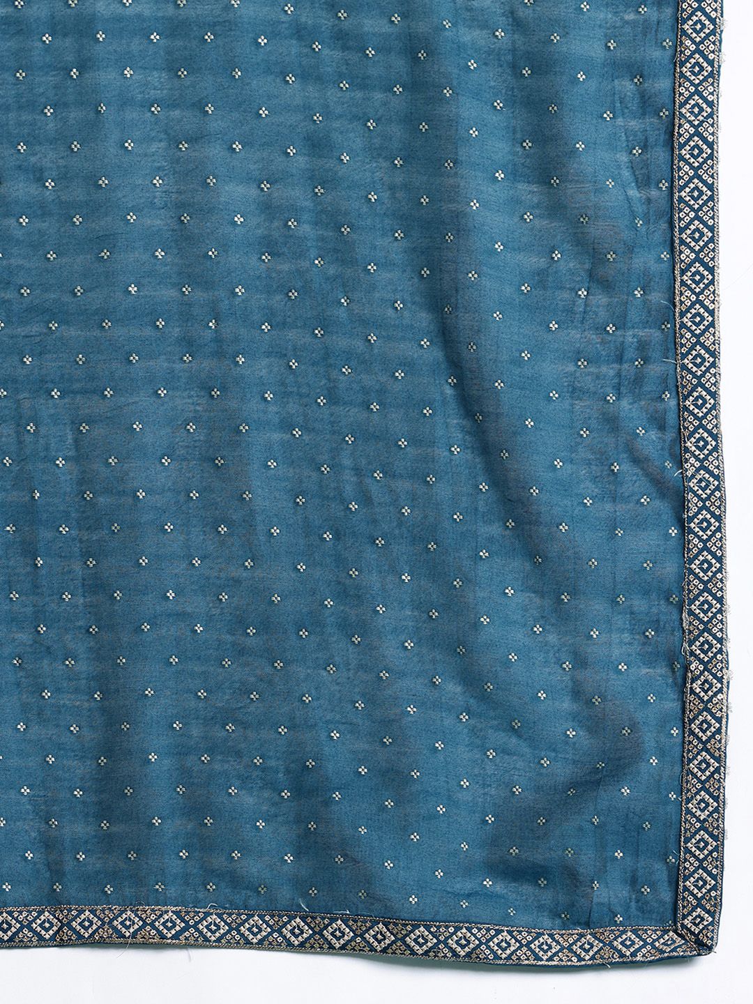 Embroidered Sequinned Kurta with Trousers & With Dupatta