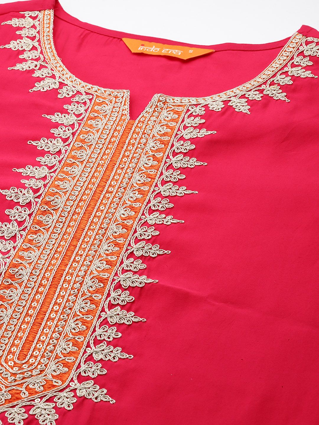 Ethnic Motifs Embroidered Kurta with Trousers & With Dupatta