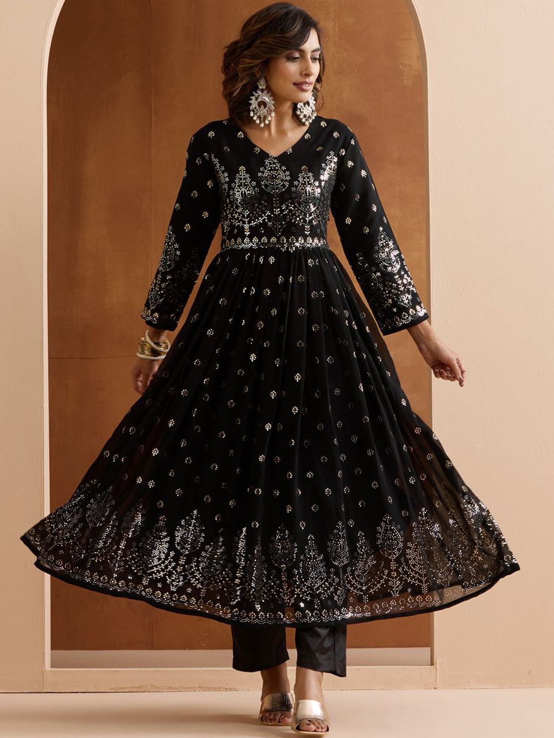 Dhiyona IS Women's Women Ethnic Motifs Printed Kurta with Trousers & Dupatta