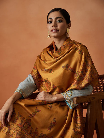 Dhiyona PA Pari Mahal Kaani Ethnic Motifs Woven Design Shawl