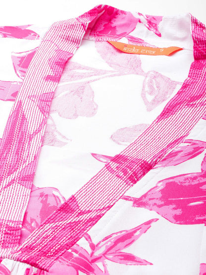 Dhiyona IE Floral Printed Sequinned Kurta