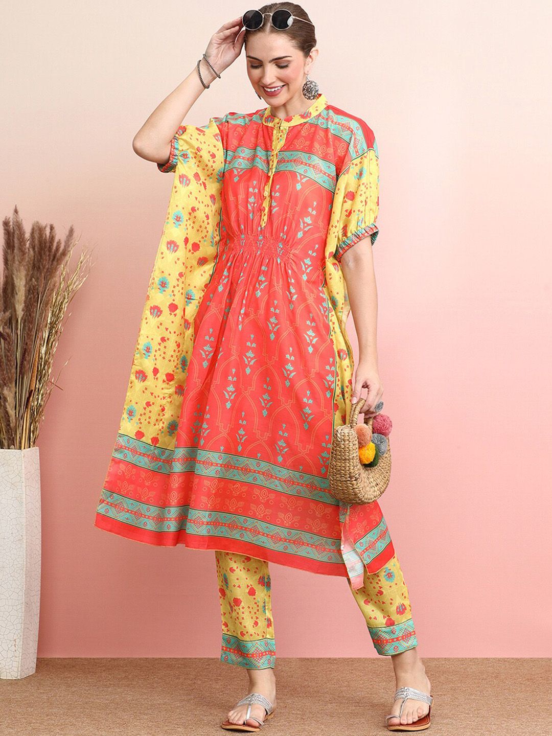 Dhiyona IE Printed Top & Trousers Co-Ords