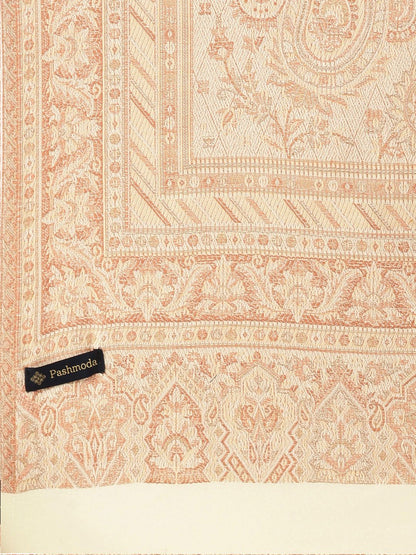 Dhiyona PA Woman Off- White Woven Design Jamawar Shawl