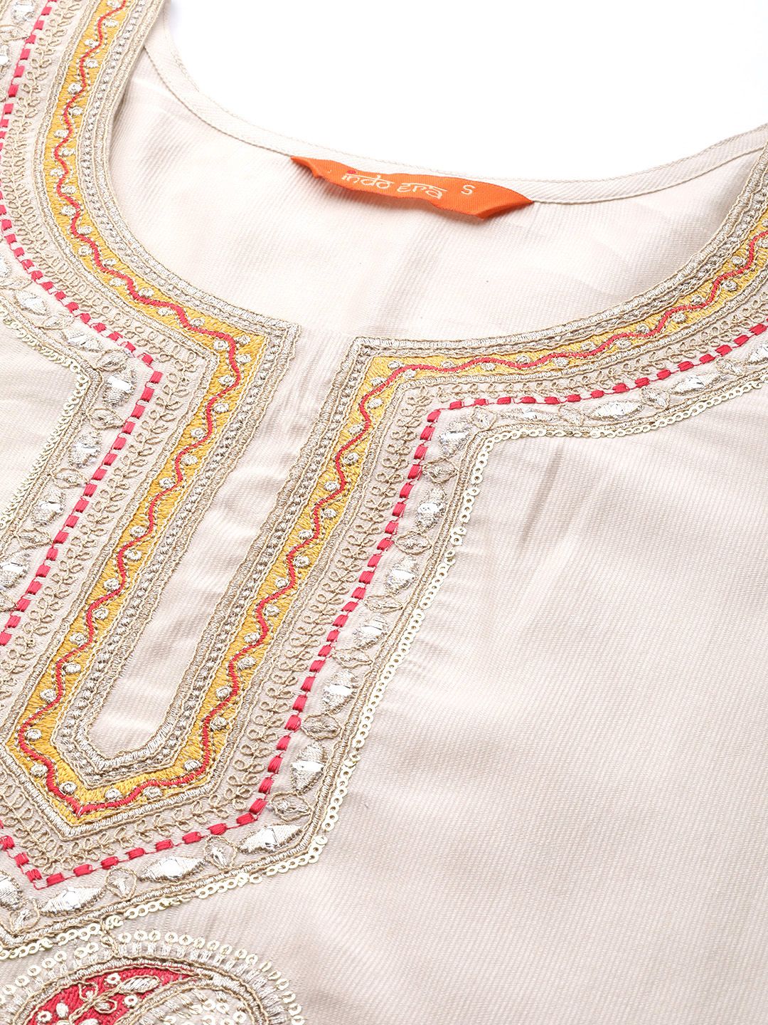 Dhiyona IE Yoke Design Liva Kurta with Trousers & With Dupatta