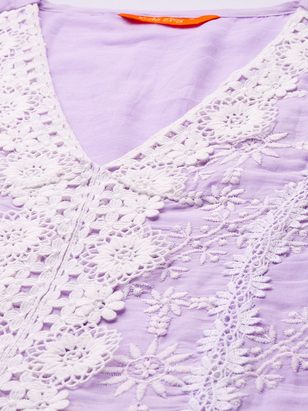 Ethnic Motifs Embroidered Pure Cotton Kurta with Trousers & Dupatta