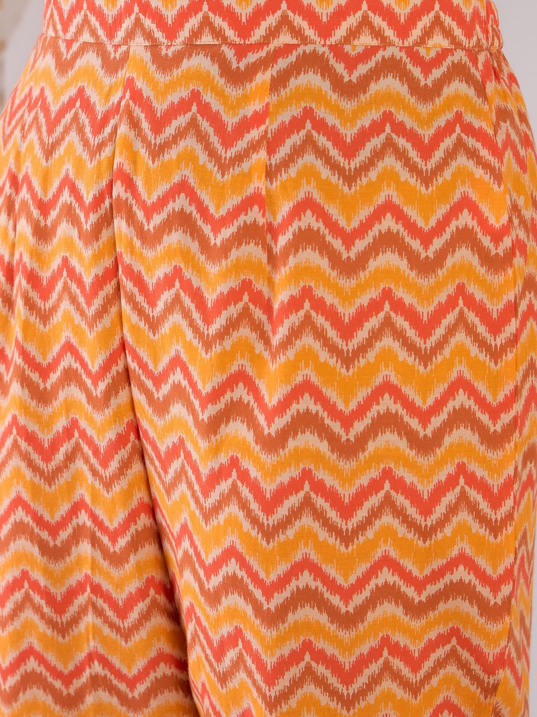 Floral Printed Empire Pure Cotton A-Line Kurta With Trousers