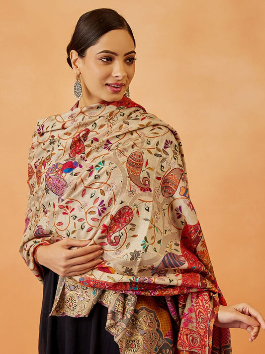 Dhiyona PA Women Floral Embroidered Shawl