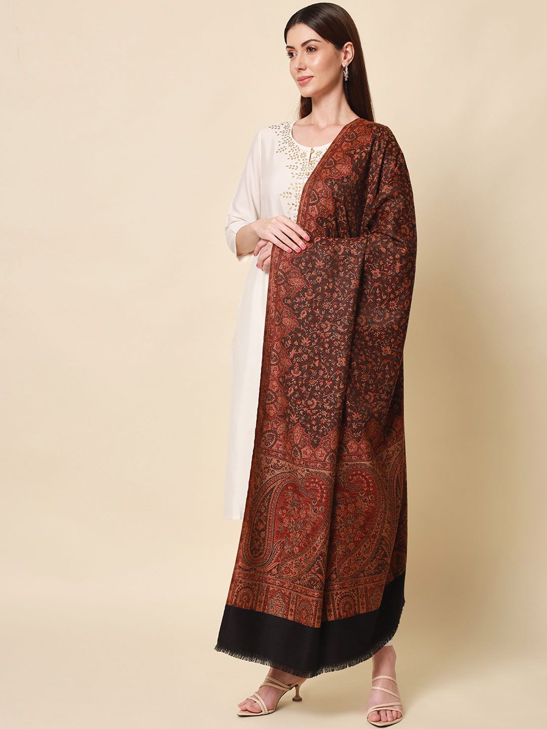 Dhiyona PA Jamawar Woven Design shawl for women