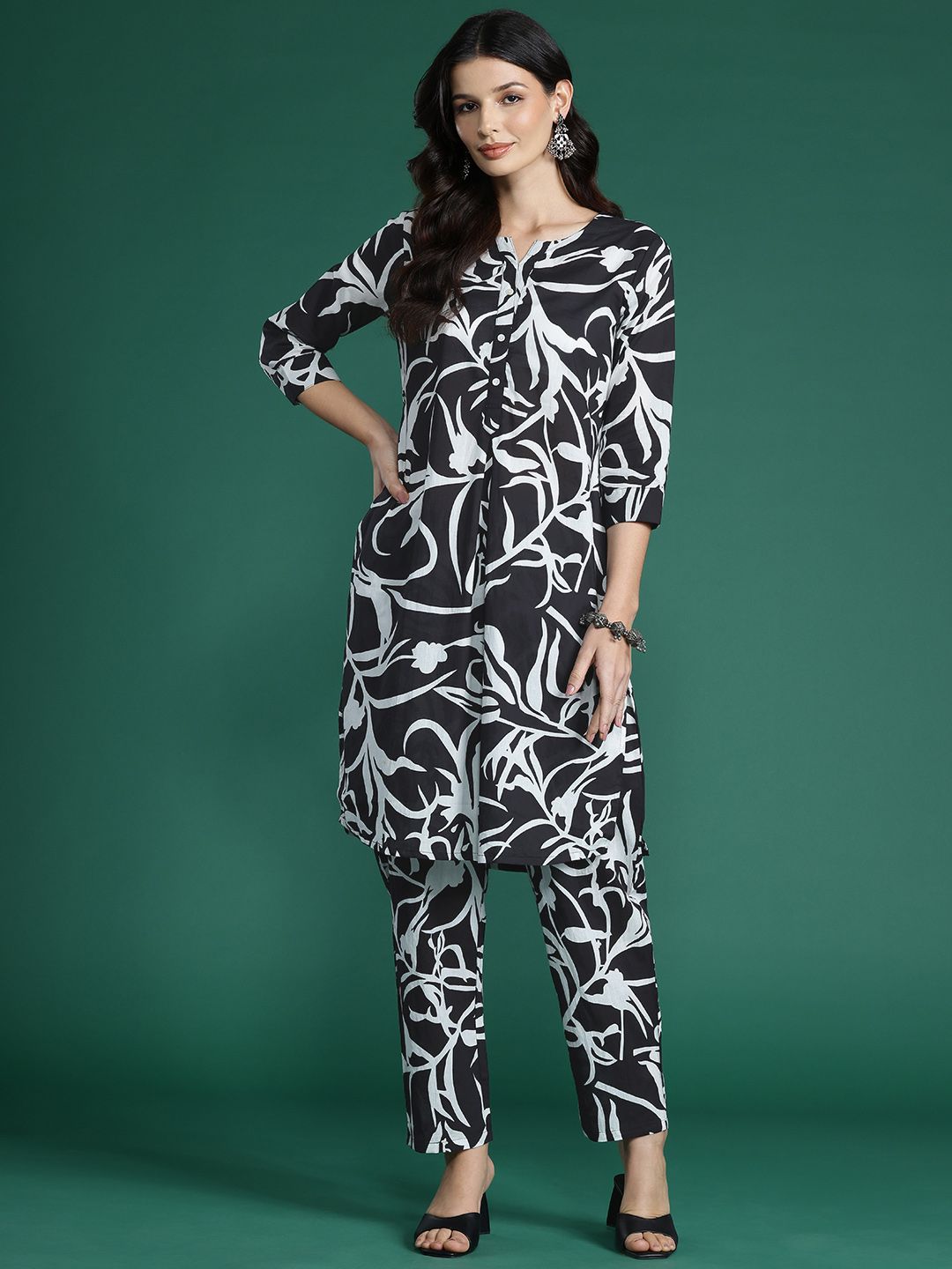 Dhiyona IE Printed Pure Cotton Co-Ords