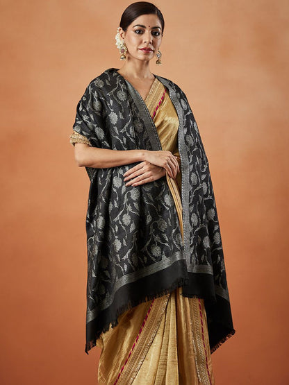 Dhiyona PA Ethnic Motifs Woven Design Shawl