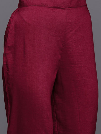 Dhiyona IE Women Ethnic Motifs Embroidered Kurta with Trousers & Dupatta