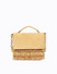 Dhiyona NR Gold-Toned & Off White Embroidered Tasselled Purse Clutch