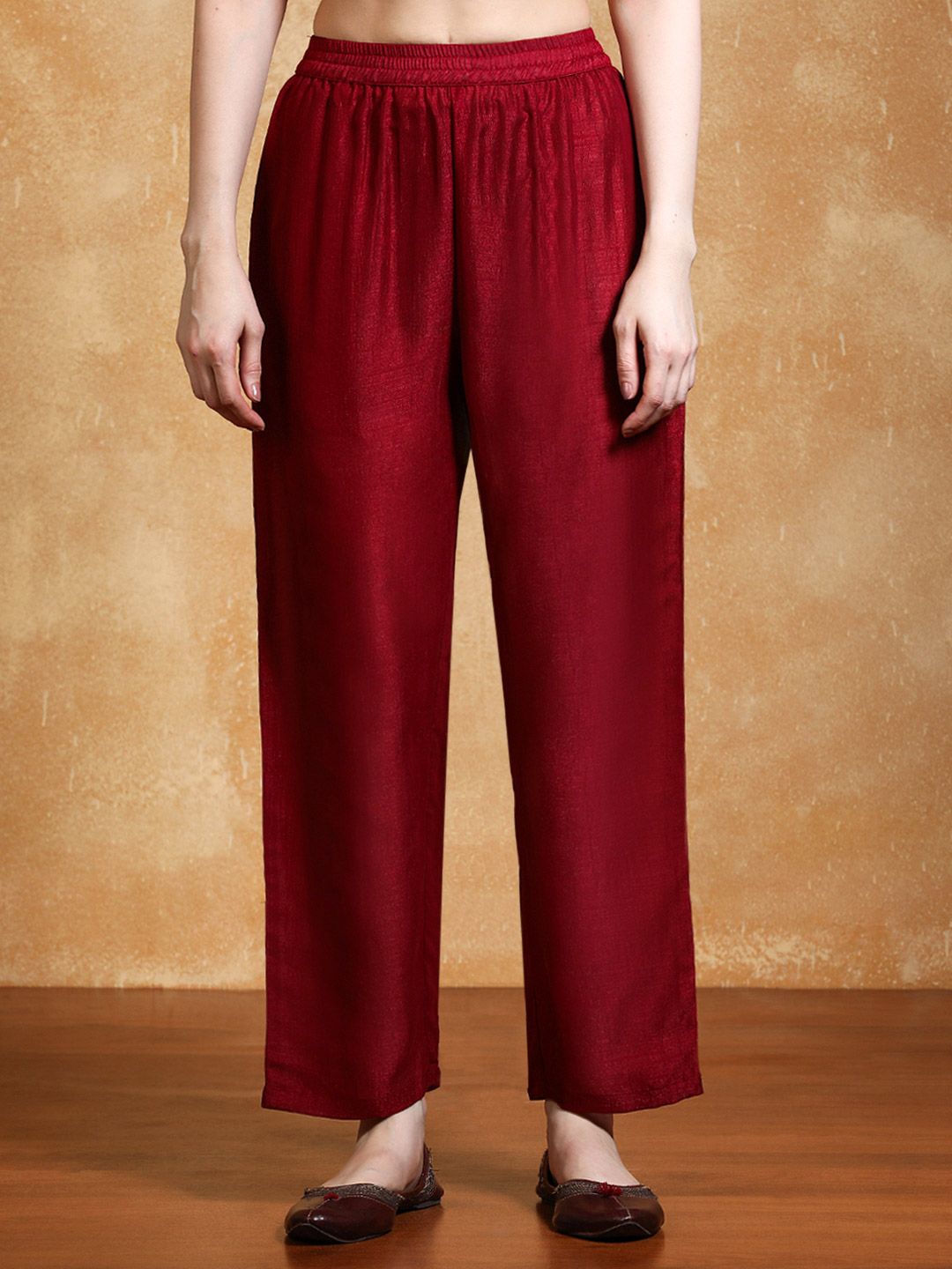 Dhiyona VA Women'sYoke Design Zari Round Neck Straight Kurta With Trousers & Dupatta