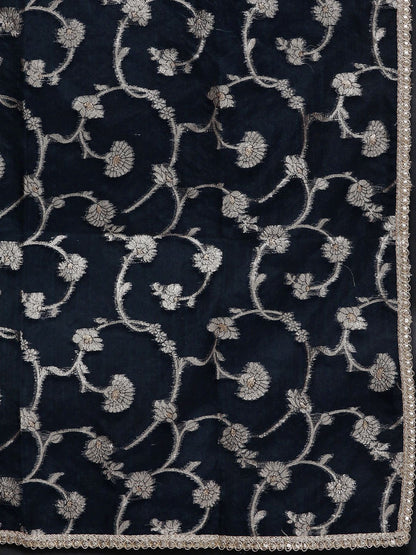 Women Empire Sequinned Kurta with Trousers & With Dupatta