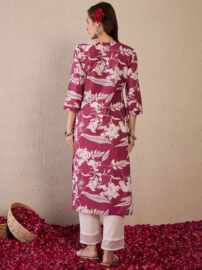 Dhiyona IE Women Floral Printed Floral Kurta