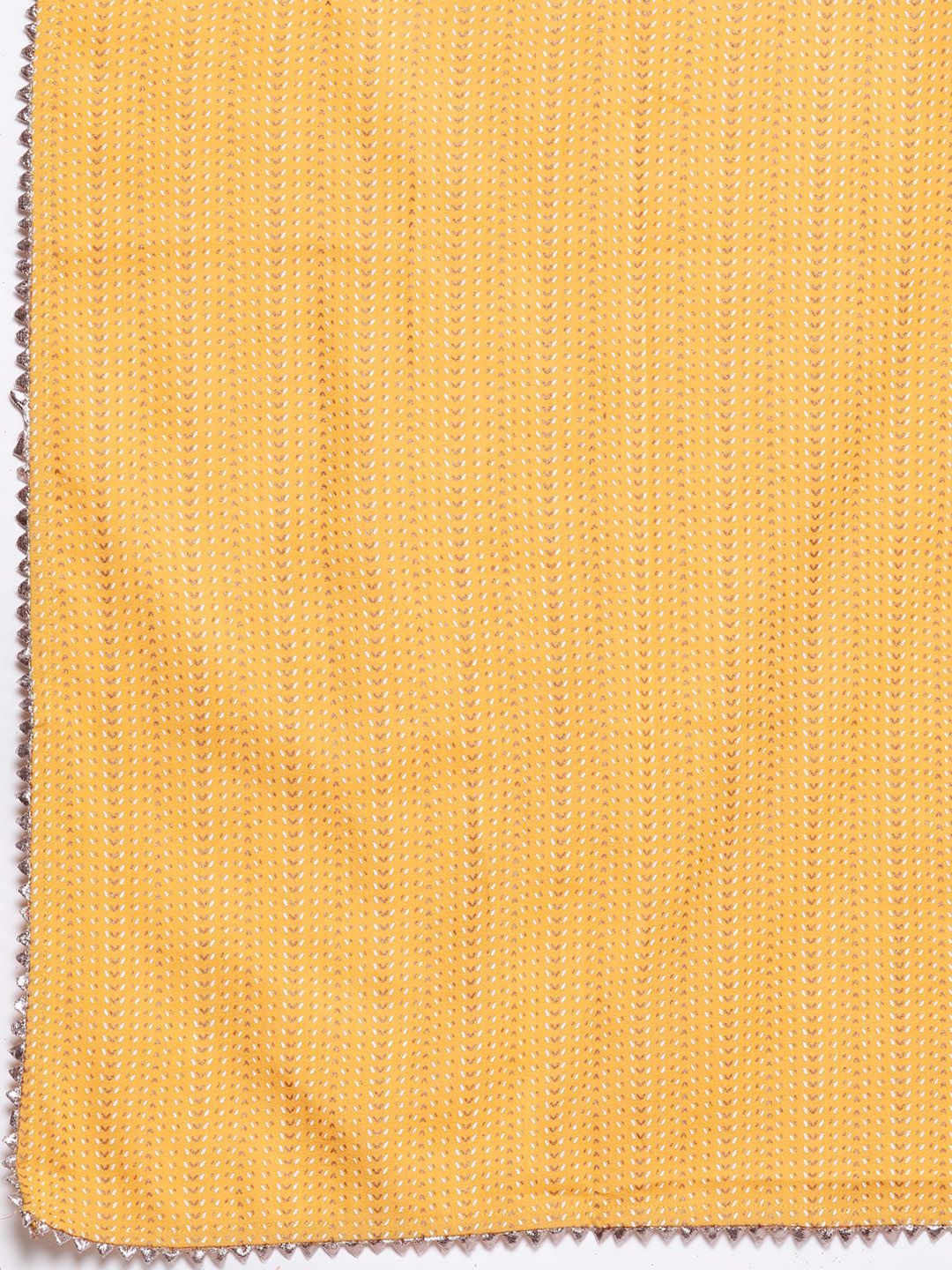 Women Mustard Yellow Yoke Design Kurta with Palazzos & Dupatta