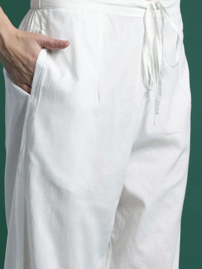 Floral Printed Regular Pure Cotton Kurta with Trousers & Dupatta