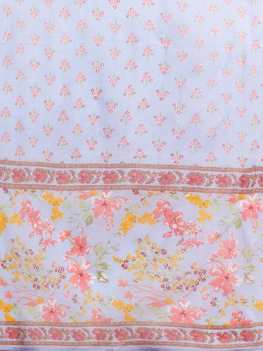 Floral Printed Pure Cotton Kurta with Salwar & With Dupatta