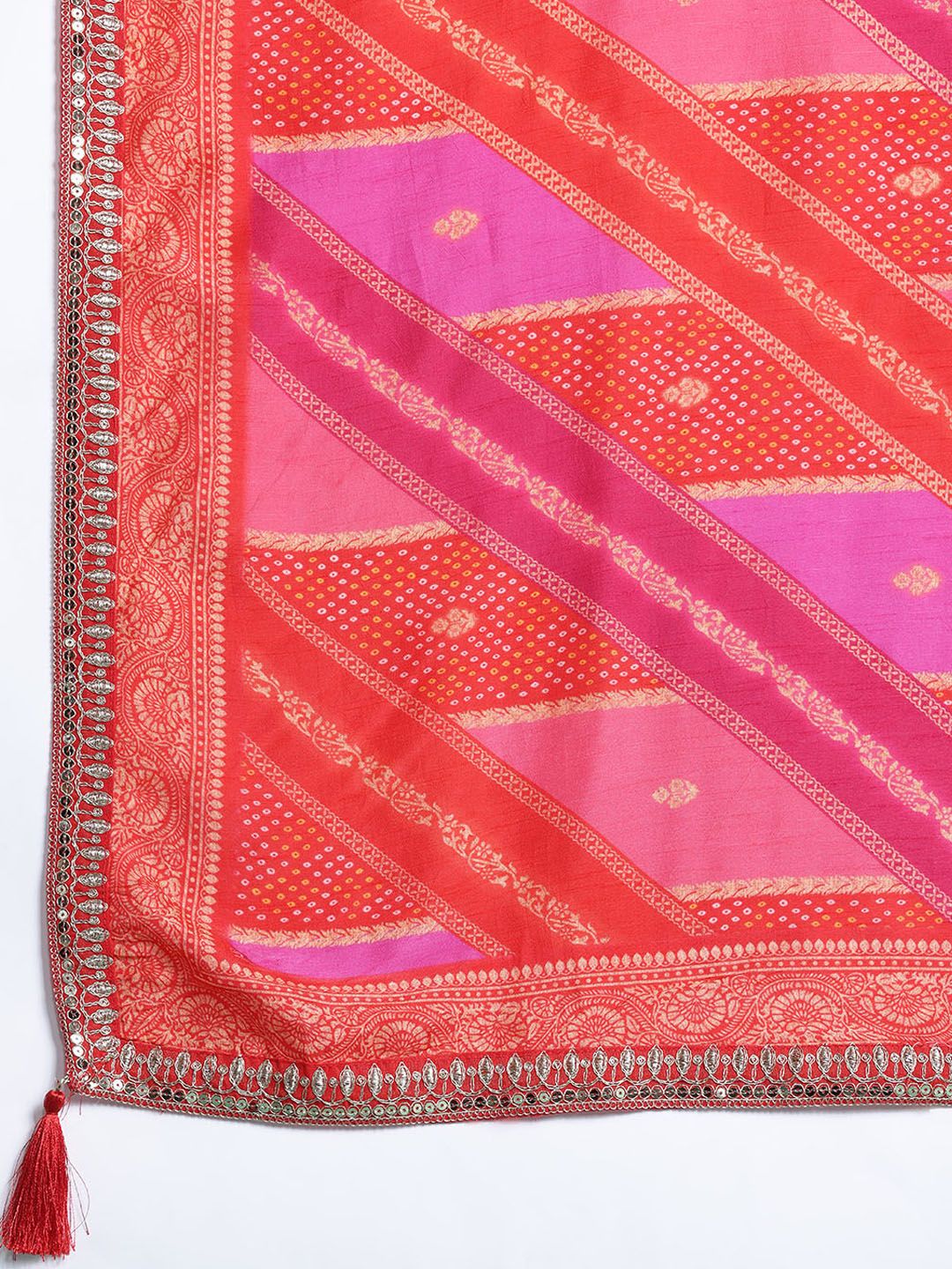 Ethnic Motifs Embroidered Kurta with Trousers & Dupatta