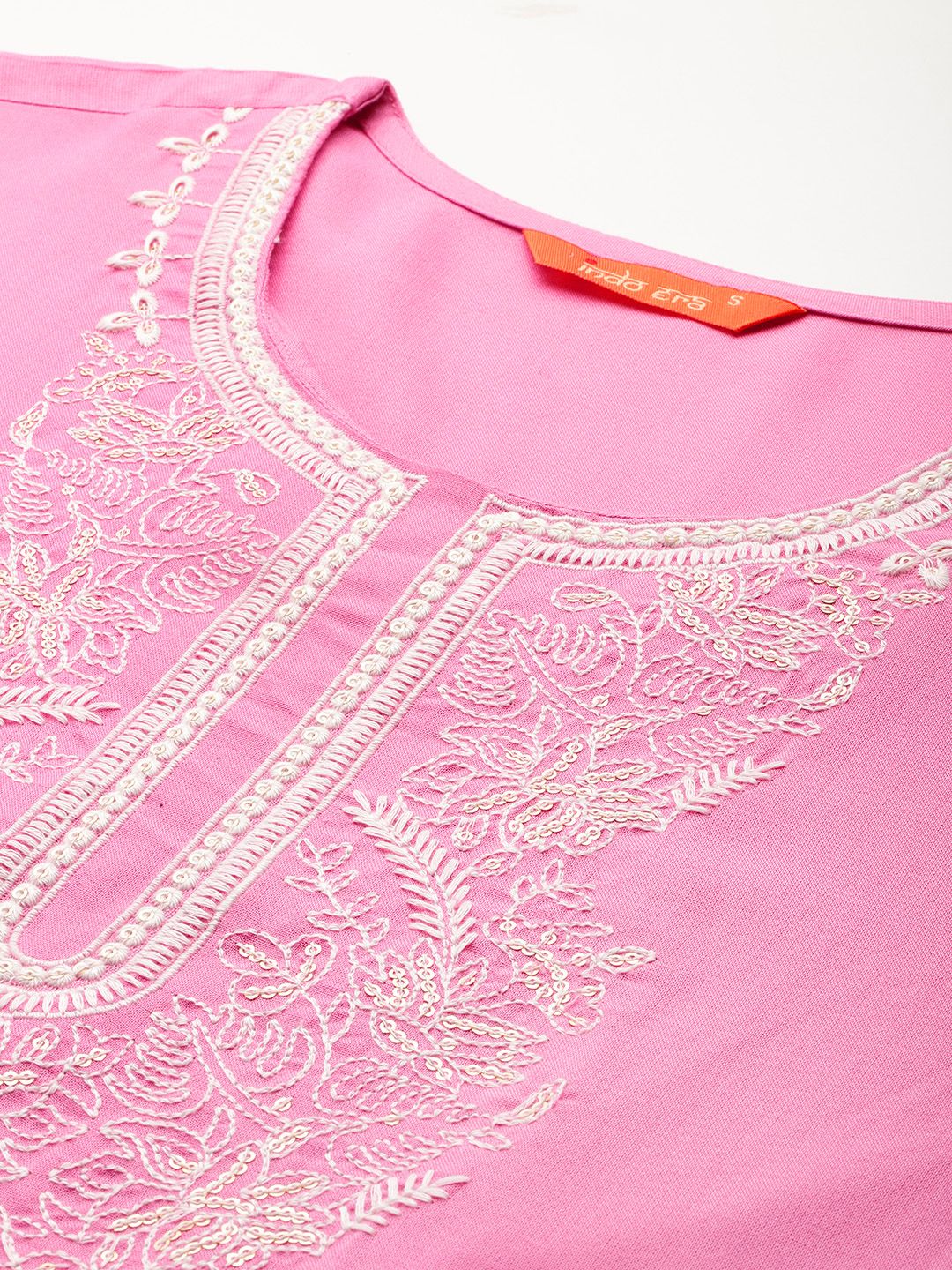 Dhiyona IE Women Floral Embroidered Thread Work Kurta