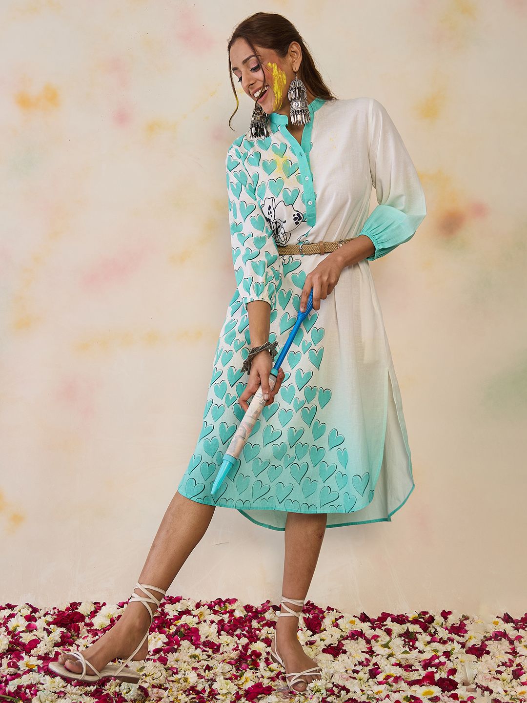 Dhiyona IE Women Ethnic Motifs Printed Floral Kurta
