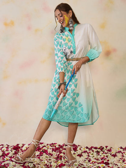 Dhiyona IE Women Ethnic Motifs Printed Floral Kurta