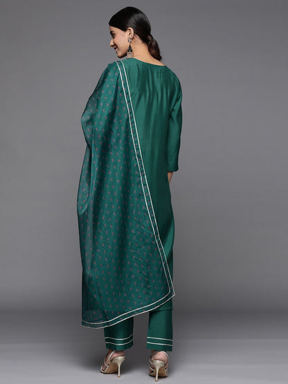 Dhiyona VA Women's Ethnic Motifs Embroidered Sequinned Kurta Set
