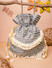 Dhiyona NR Grey & White Embroidered Potli Clutch