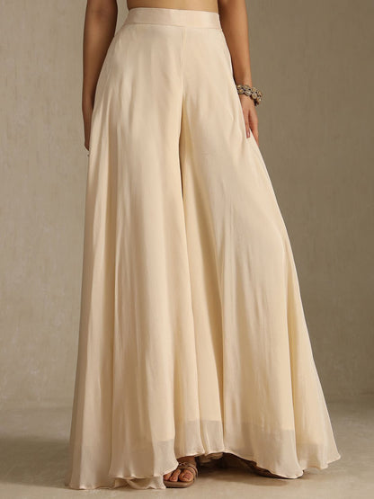 Dhiyona SO Women's Ethnic Motifs Embroidered Beads And Stones Straight Kurti With Palazzos & Dupatta