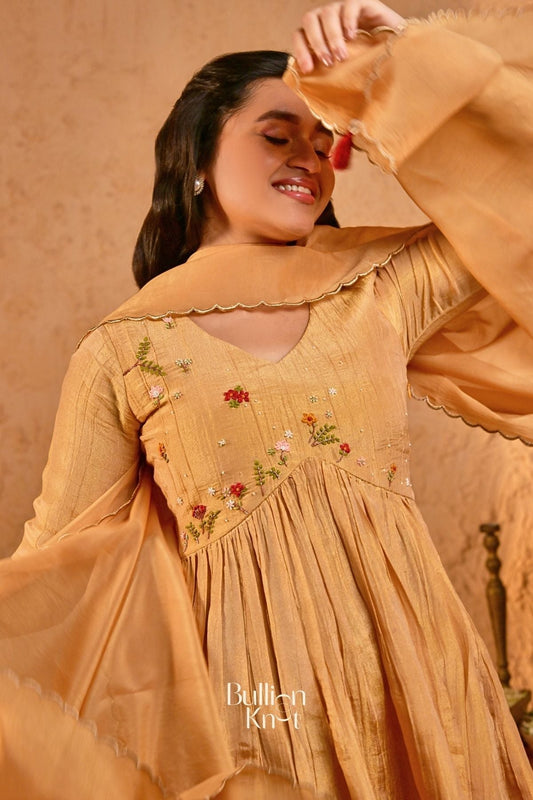 Dhiyona BN Kanak Sharara Suit (Dress) in Gold