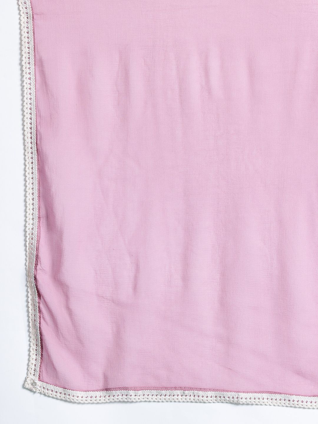 Floral Printed Beads and Stones Linen Kurta with Trousers & With Dupatta