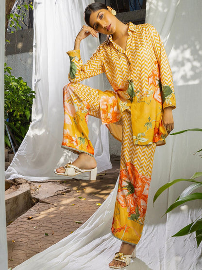 Dhiyona IE Embroidered Top & Trousers