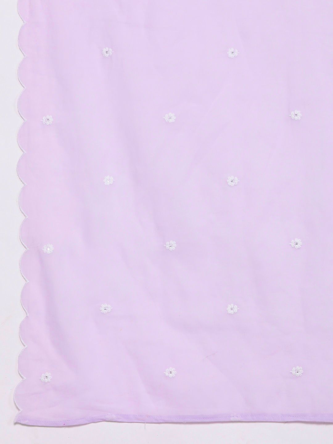 Dhiyona VA Women'sPlus Size Floral Embroidered Empire Thread Work Pure Cotton Kurta Set