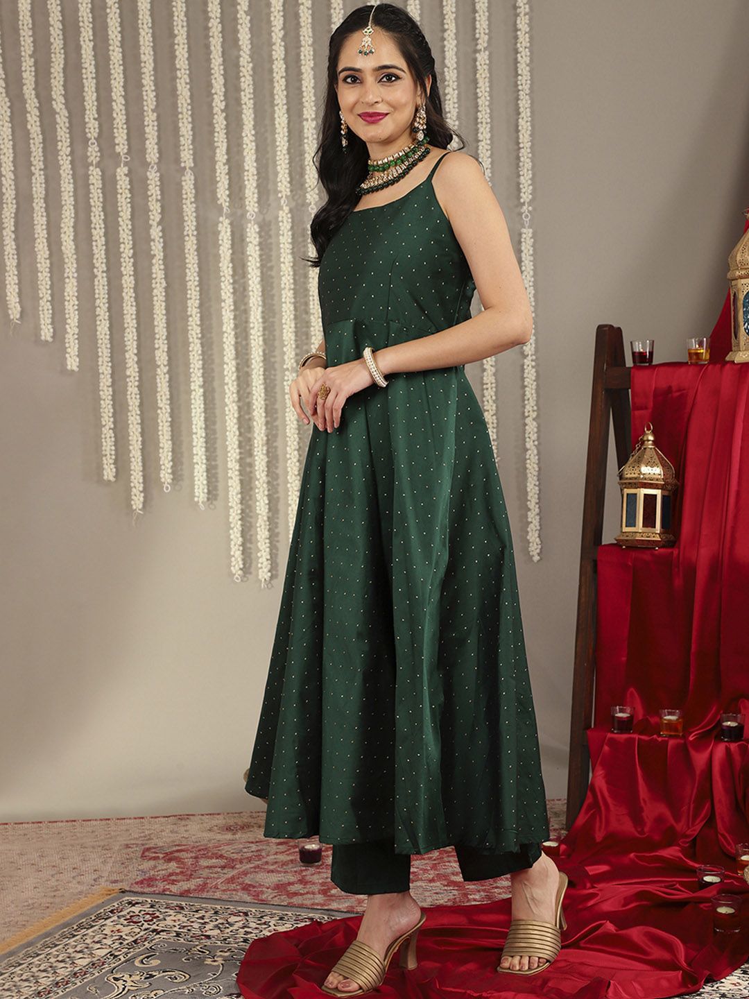 Dhiyona VA Women's Kurta With Trousers & Dupatta