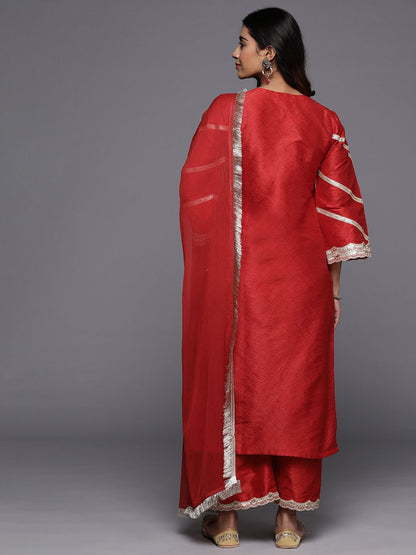 Dhiyona VA Women'sRegular Sequinned Kurta with Trousers & Dupatta
